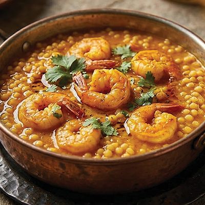 Mbekbeka Shrimp red sauce