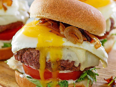 Cheese Meat Burger Sandwich