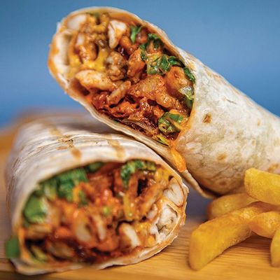 Meat Burger Wrap