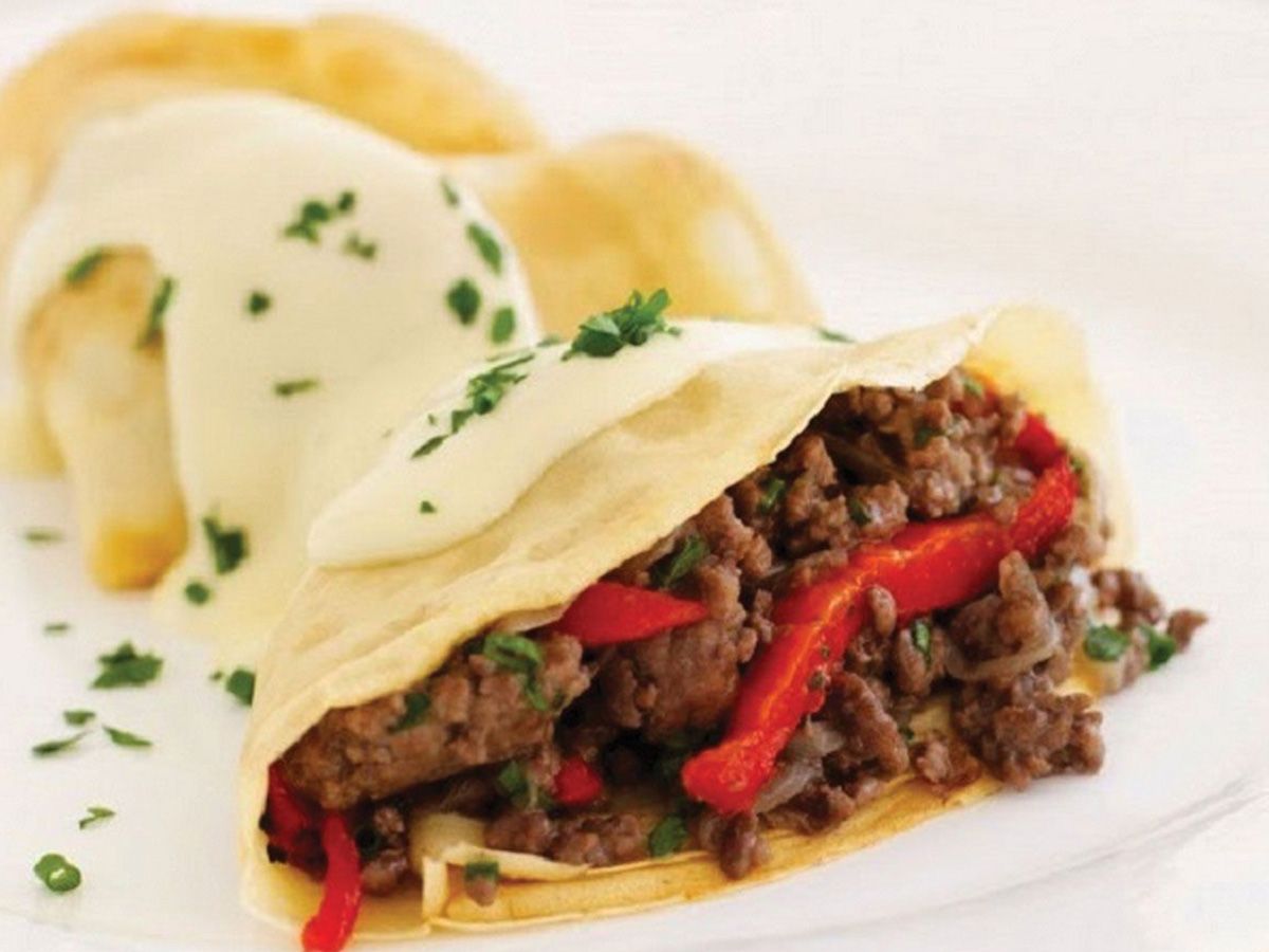 Meat crepe