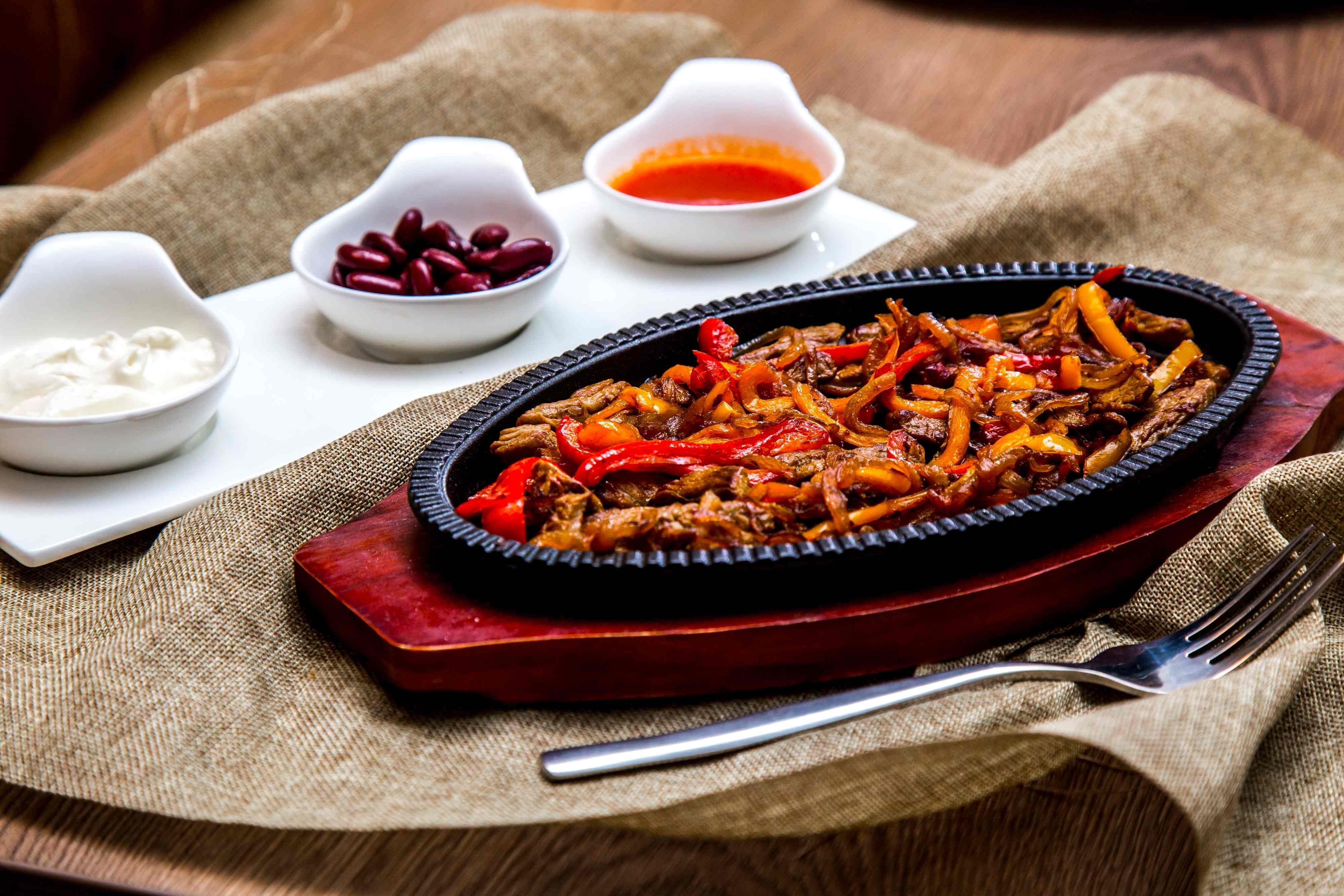 Meat fajita