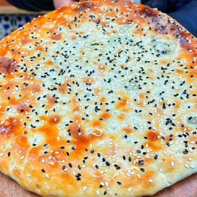 Shami bread meat hawawshi