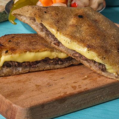 Meat cheese hawawshi