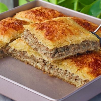 لحم مع رقائق