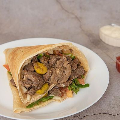 كريب شاورما اللحم