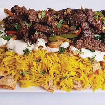 رز شاورما لحم