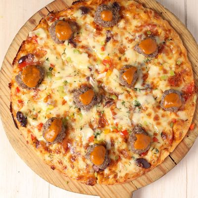 Meatball Pizza