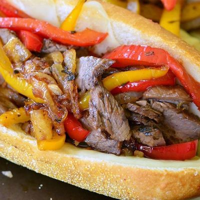 Beef Fajita Sandwich