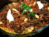 Beef Shawarma Fatteh Platter