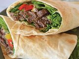 Meat shawarma sandwich