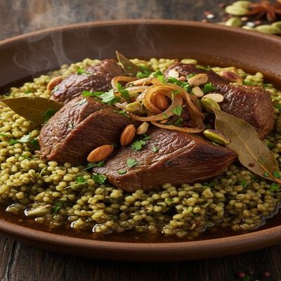 Meat with Freekeh