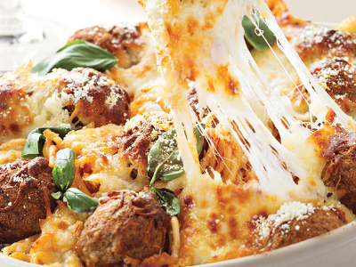 Baked Spaghetti Meatballs