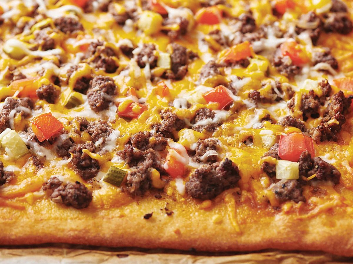 Medium Texas Burger Pizza