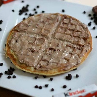 Melted Kinder Waffle