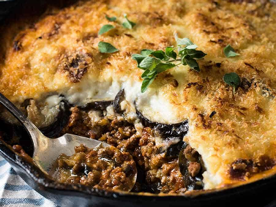 Mesakaa With Bechamel And Minced Meat Casserole