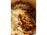 Oven Baked Rice With Meat Casserole