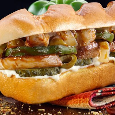 ساندويتش دجاج مكسيكي وسط