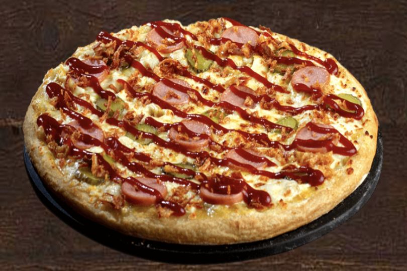 Mexican Hot Dog Pizza