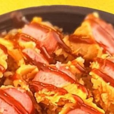 Mexican Hot Dog with Spiced Basmati Rice