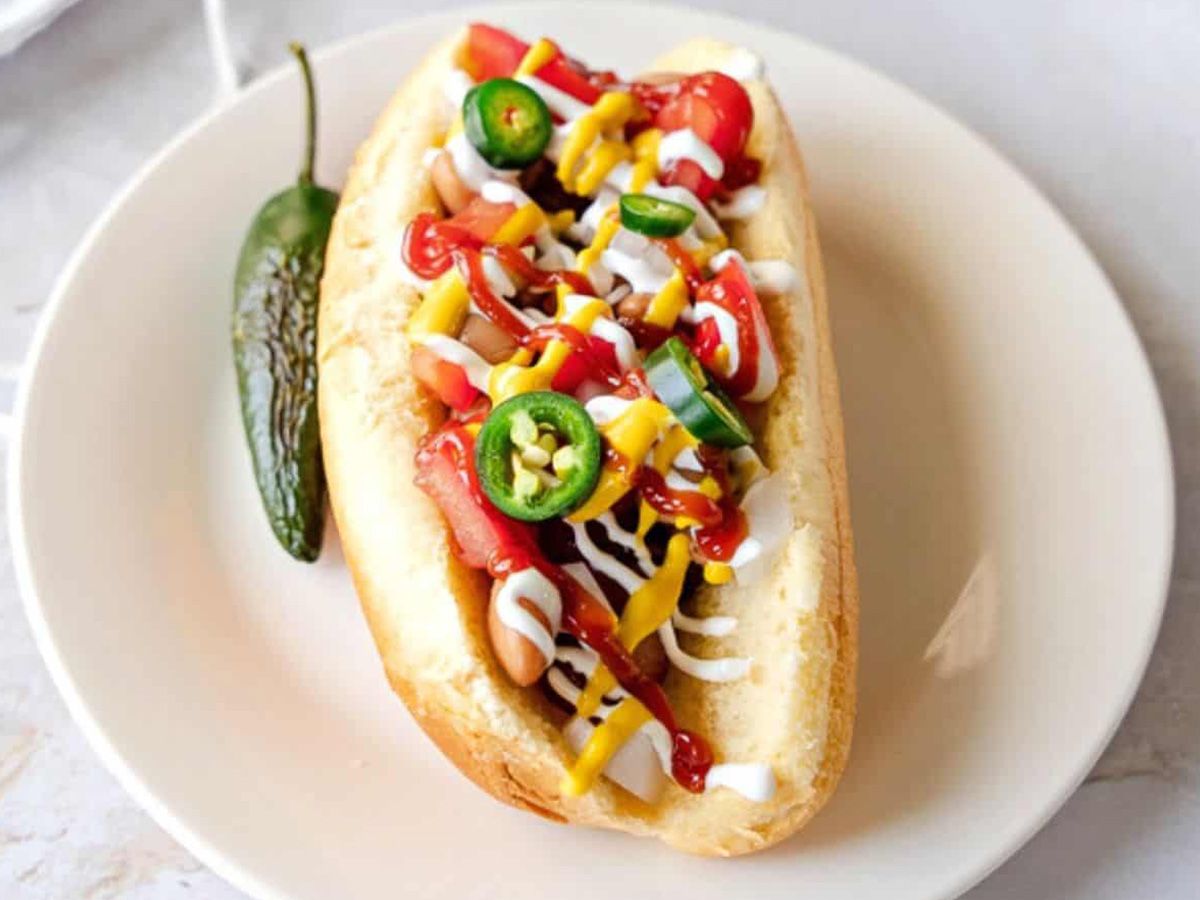 Mexican hot dog sandwich