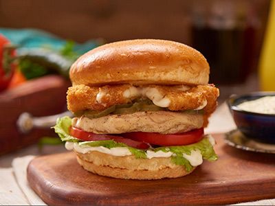 Mighty Chicken Burger Sandwich