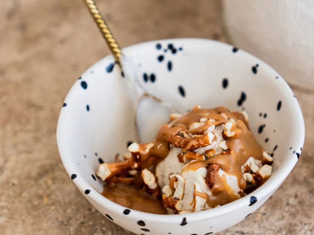 Milk With Sauce Lotus Ice Cream