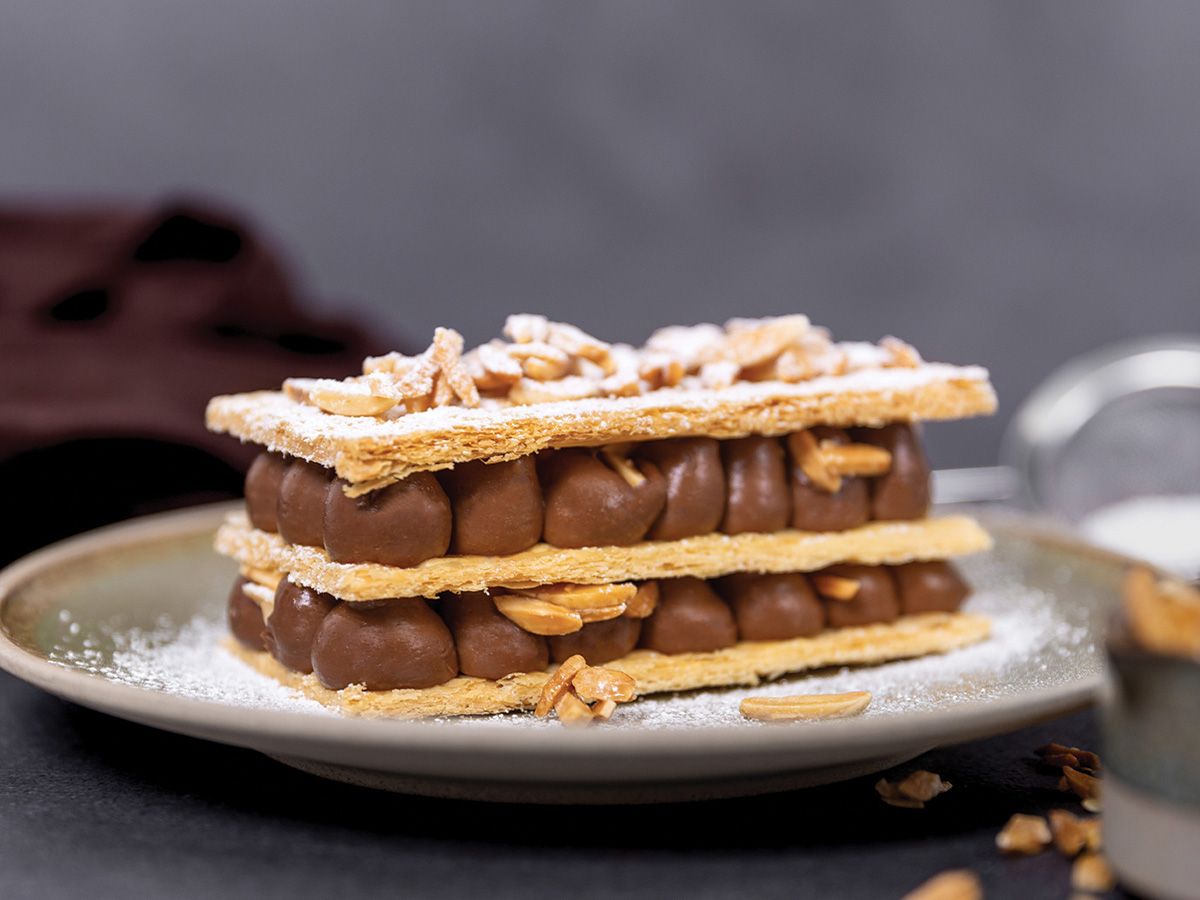 Millefeuille gateau choux Chocolate