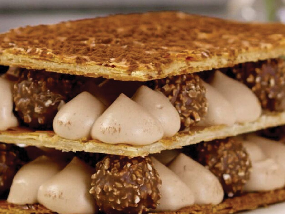 Millefeuille gateau rocher
