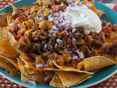 Minced Beef Nachos