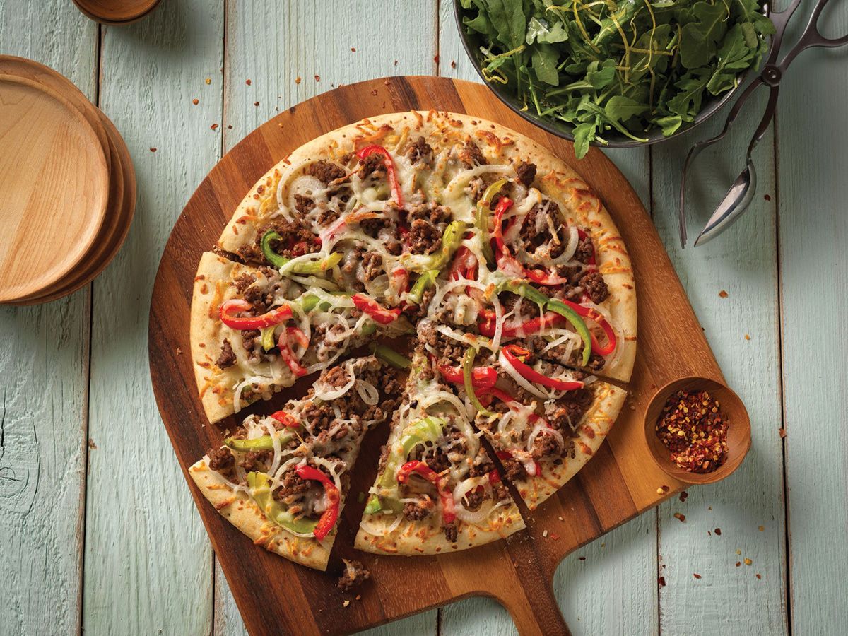Minced Meat Oriental Pizza