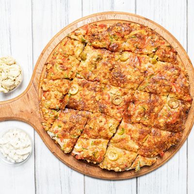 Minced Meat Oriental pizza