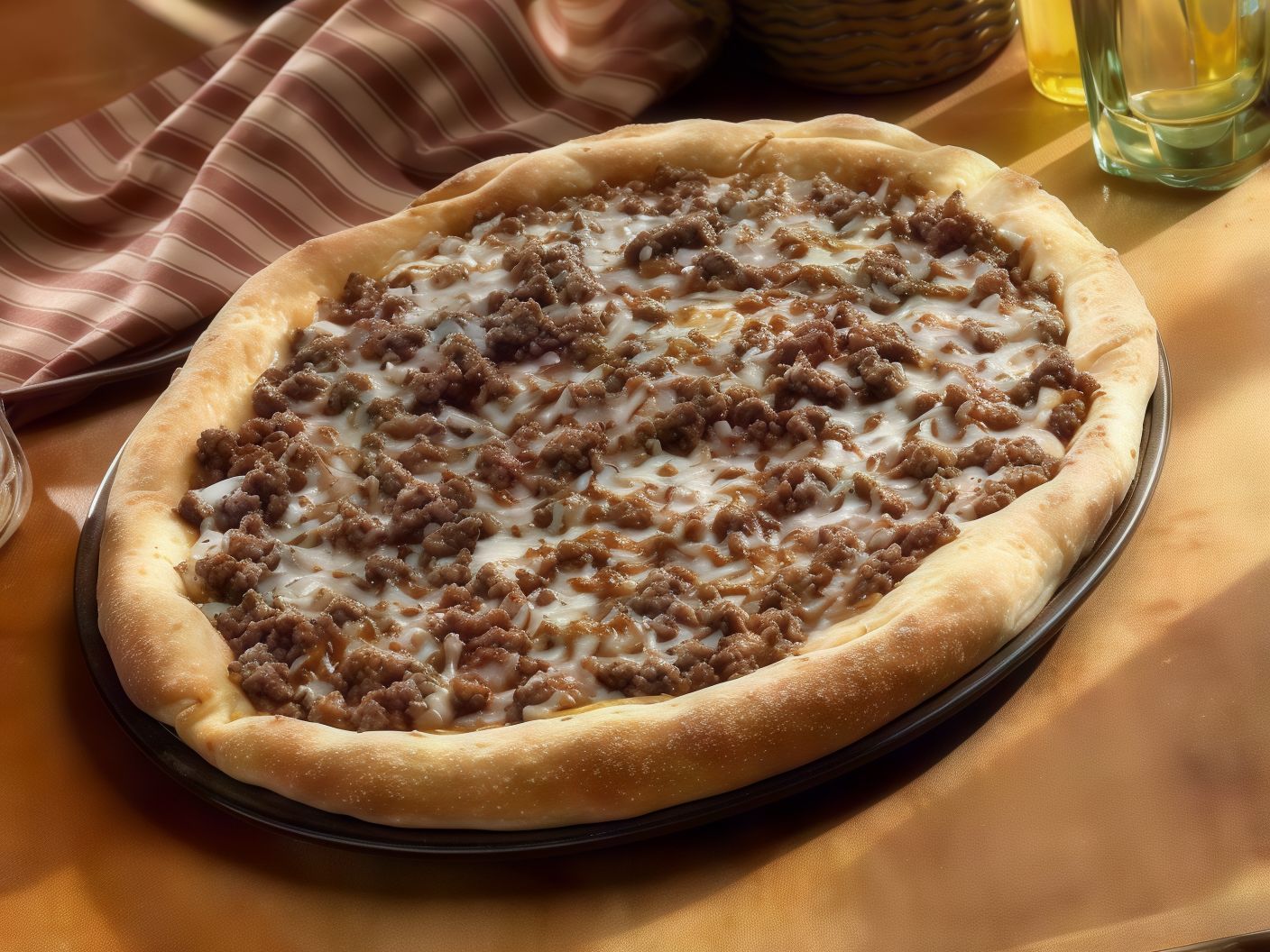 Minced Meat Pizza