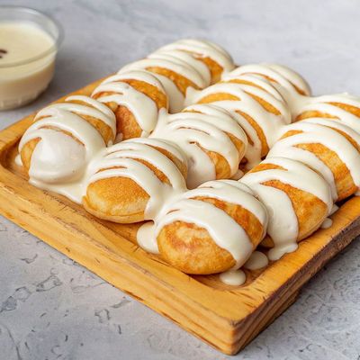 White Chocolate Mini Pancakes
