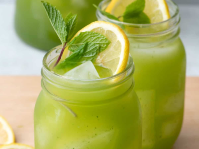 Lemon with mint