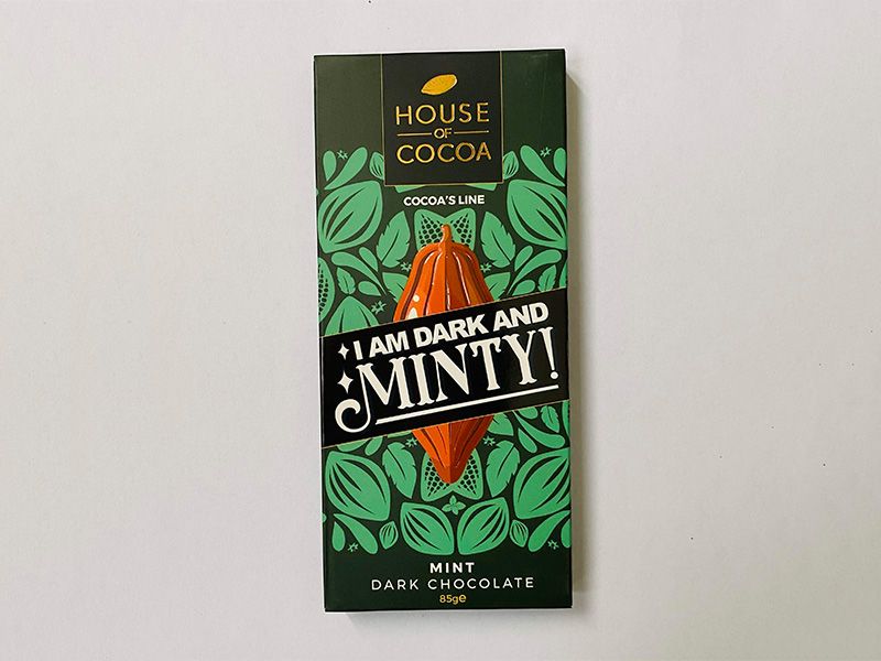 Cocoa's Mint Dark Chocolate Bar