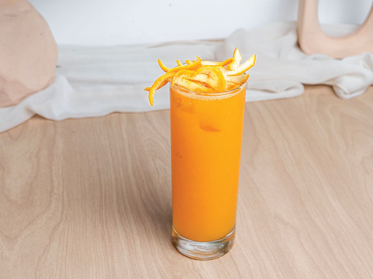Orange With Beet Fresh Juice
