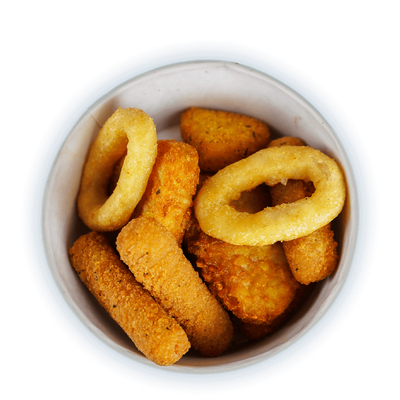 Mozzarella Sticks And Onion Rings