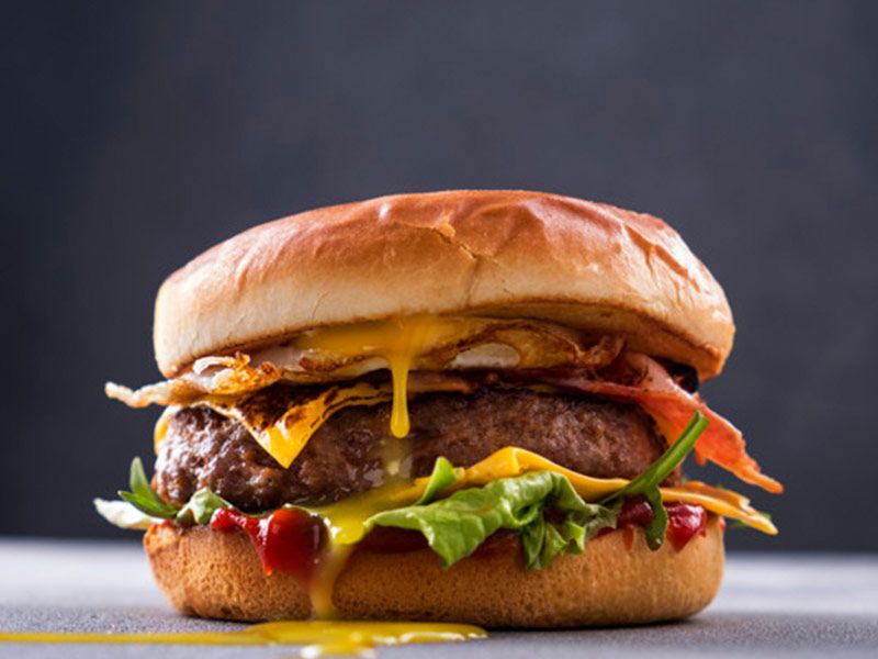 Mix Beef Burger Sandwich