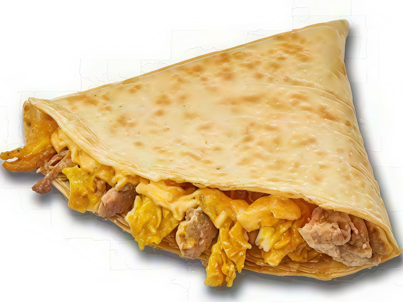 Mix cheese strips crepe