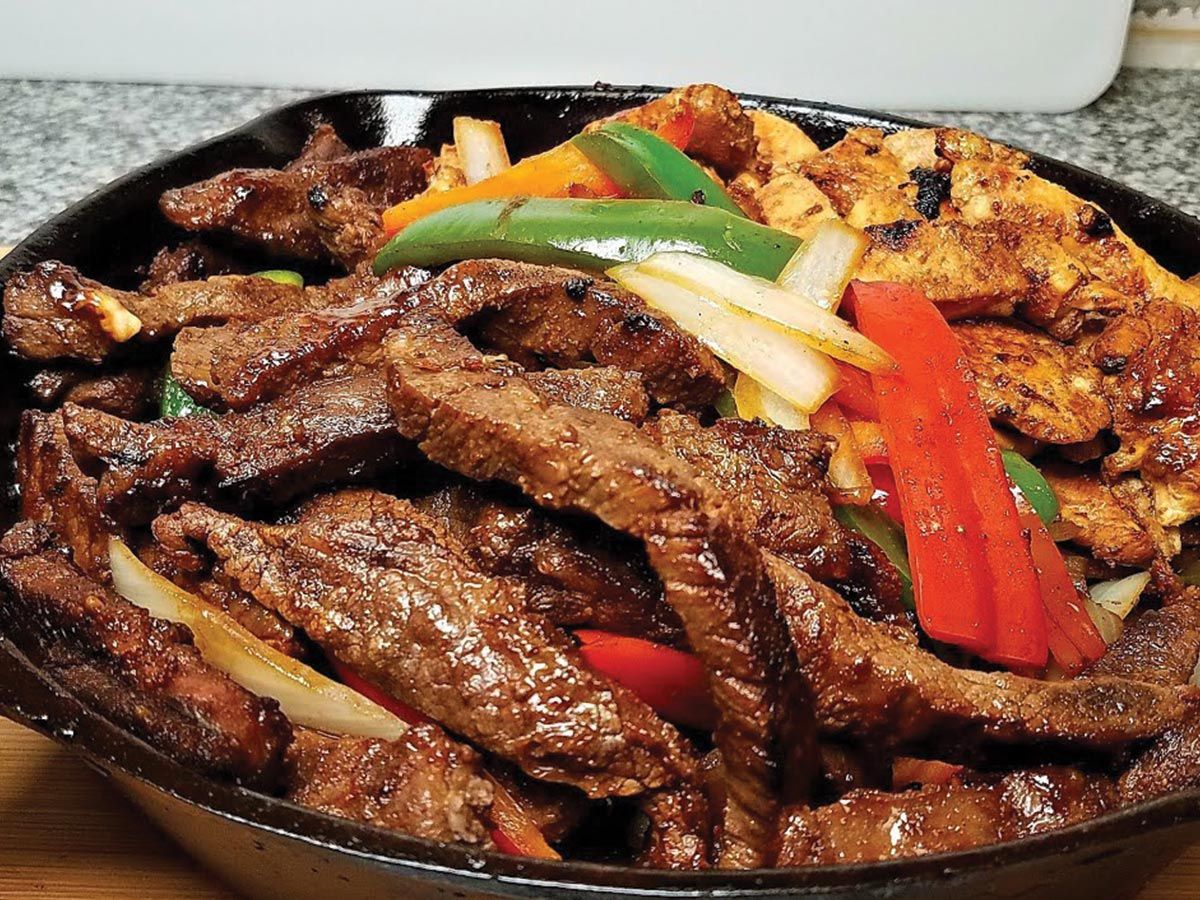 Mixed Fajita Beef And Shrimp