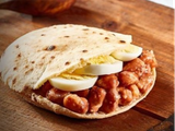Mix Foul And Boiled Egg Sandwich