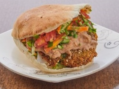 Mix Foul And Falafel Sandwich