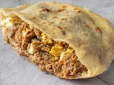 Mix Foul And Fried Egg Sandwich