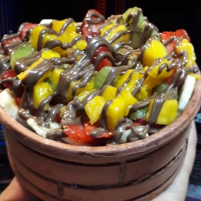 Mix Fruits Brownies Cake