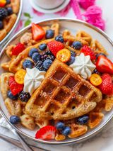Mix Fruits Waffle