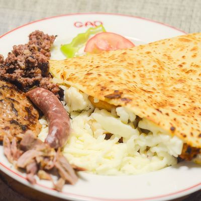 Mix meat crepe