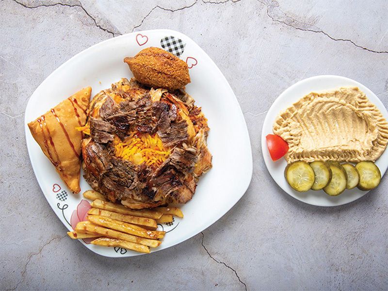 Meat Or Mix Shawarma Fattah Meal