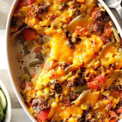 Mix Vegetables With Meat Casserole