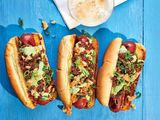 Mix hot dog sandwich