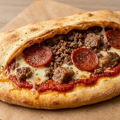 Mix Meats Calzone Pizza